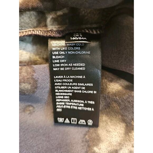 Urban Outfitters Mallory Slip Dress S/P Cowl Neck Bleached Black & White Mini - Picture 8 of 9